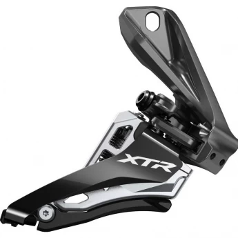 Переключатель передний SHIMANO XTR, M9100-D, 2X12 скоростей, на упор SIDE SWING, верхняя тяга, для 38T, CL:50/53мм