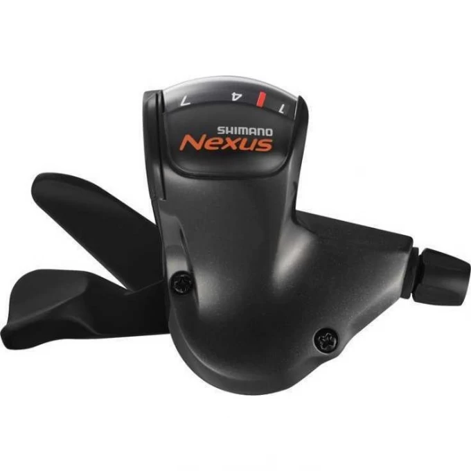 Шифтер SHIMANO NEXUS, 7S50, прав, 7ск, цв. черный, тр.2280мм, оплетк. 2100мм, для CJ-NX10, б/уп ASL7S50ALLL